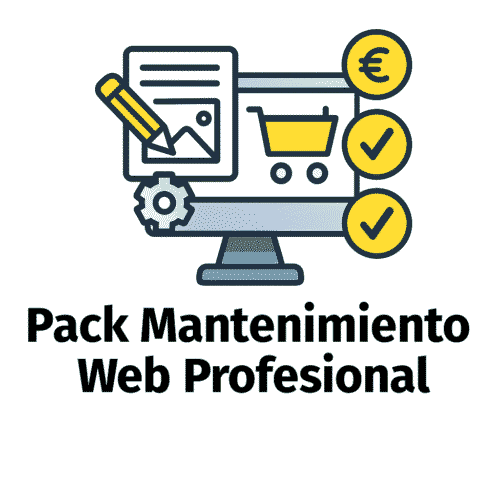 Pack Profesional de mantenimiento web y ecommerce con SEO, Meta Ads y soporte mensual