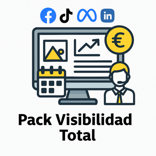 Pack Visibilidad Total – Redes sociales, atención personalizada y calendario de contenidos